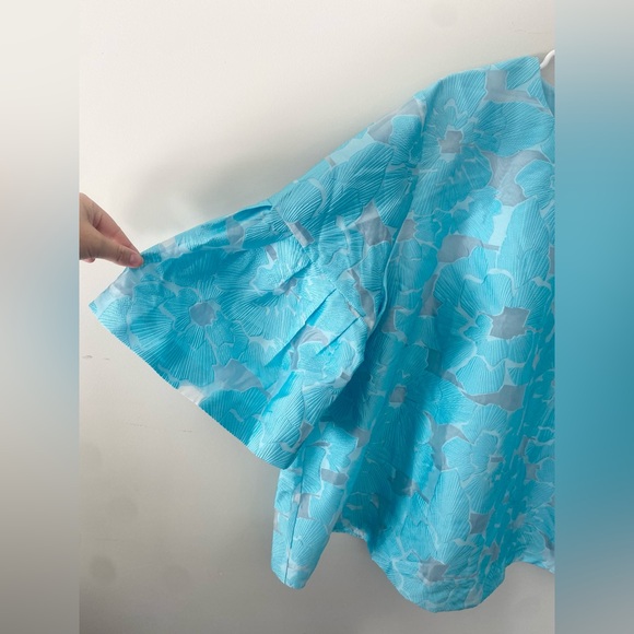 Cyan Fil Coupe Harper Bell Sleeve Blouse TUCKERNUCK New with Tags Women’s XXXL - Picture 2 of 5